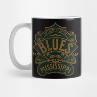 Mississippi delta blues vintage distressed badge retro Mug